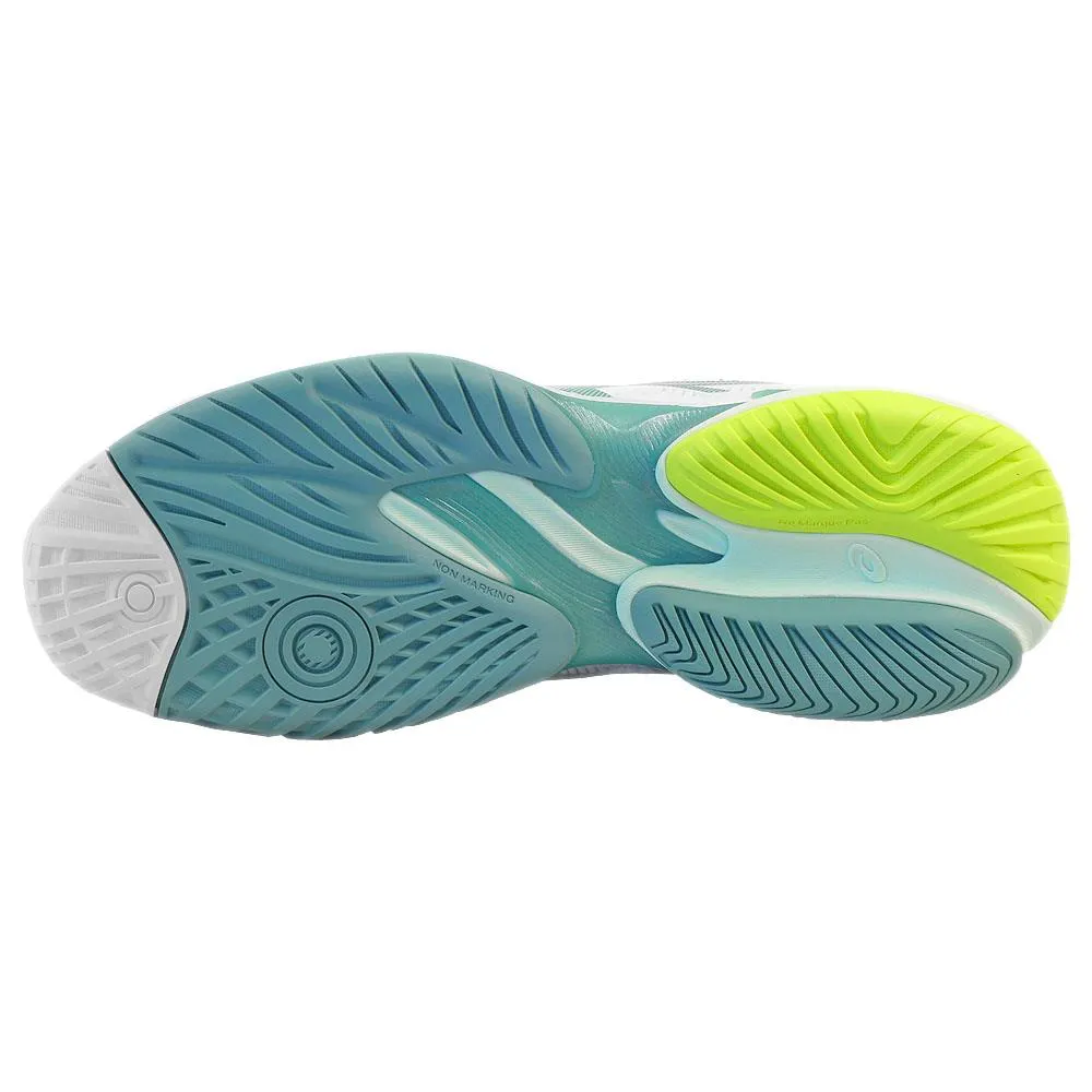 Asics Women's Court FF 3 - White/Soothing Sea Midfoot Shank slim fit