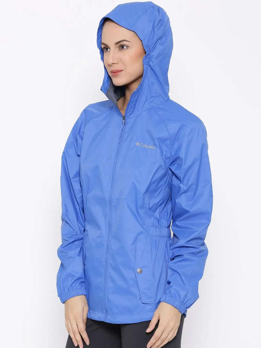 Columbia Women Blue Proxy Falls Jacket bag ElasticWaistband