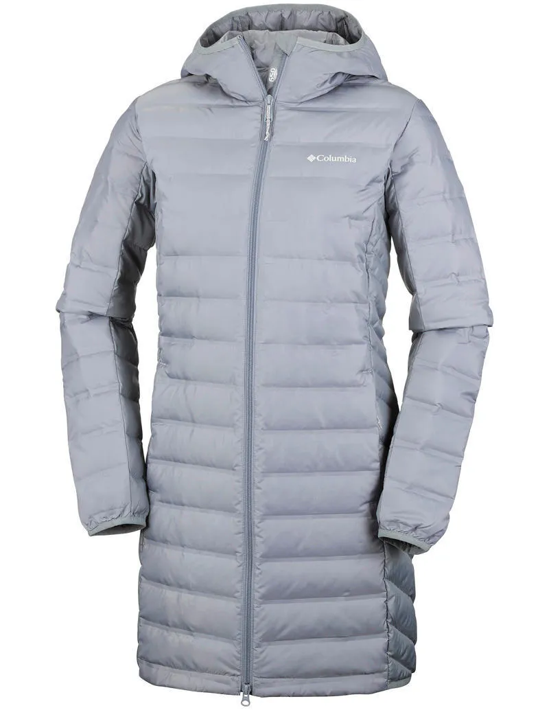 Columbia Women Grey Lake 22 Long Hooded Jacket Weather Ready Gear