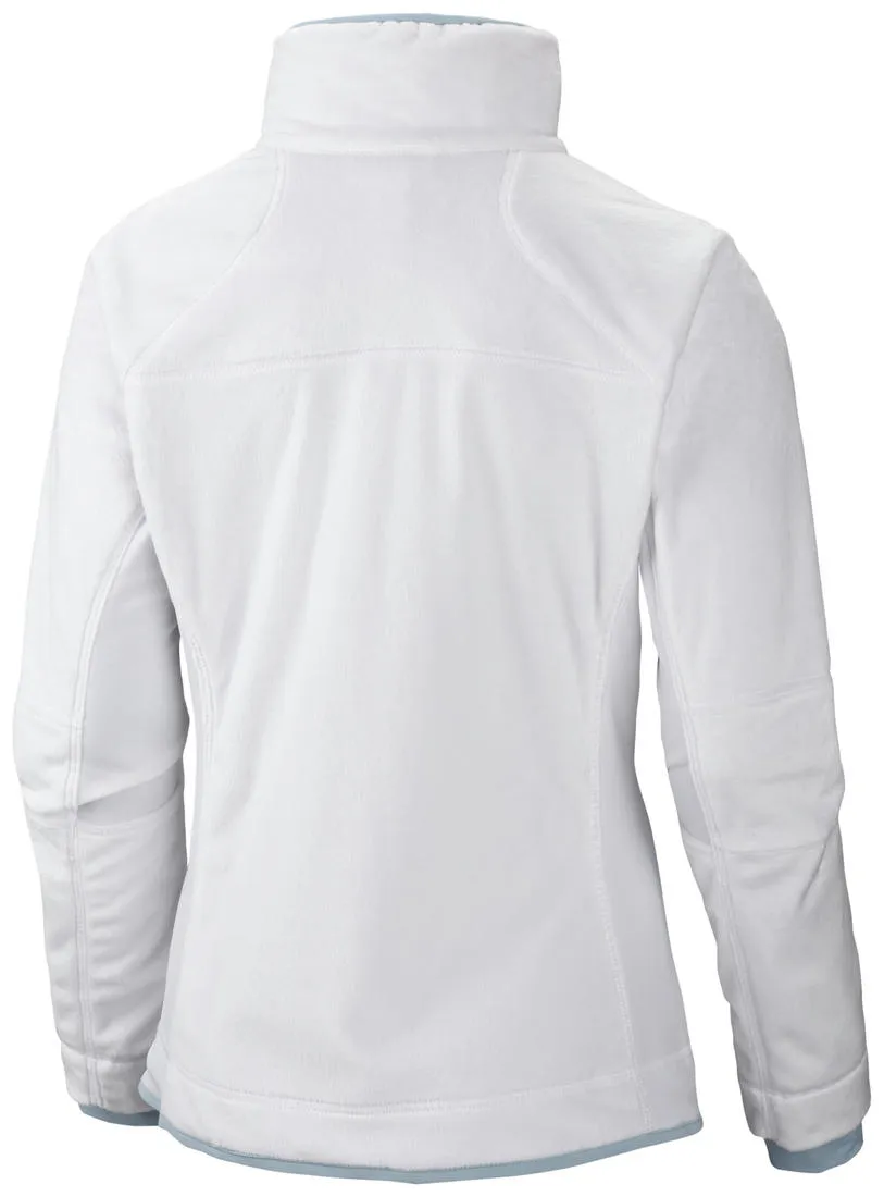 Columbia Women White Pearl Plush II Fleece All-Purpose Outerwear Windproof Outer Layer