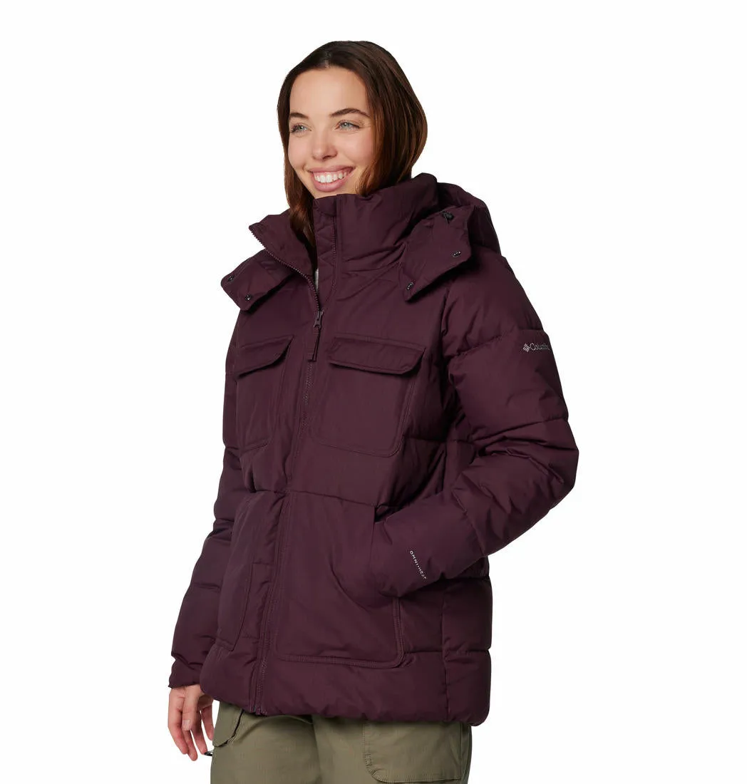 Hiking Style Temperature Adaptive Fabric Columbia Women Red Longhorn Ridge Insulated Jacket