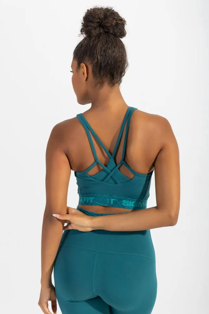 Anti-chafe seams adults Dynamic Sports Bra Shaded Spruce