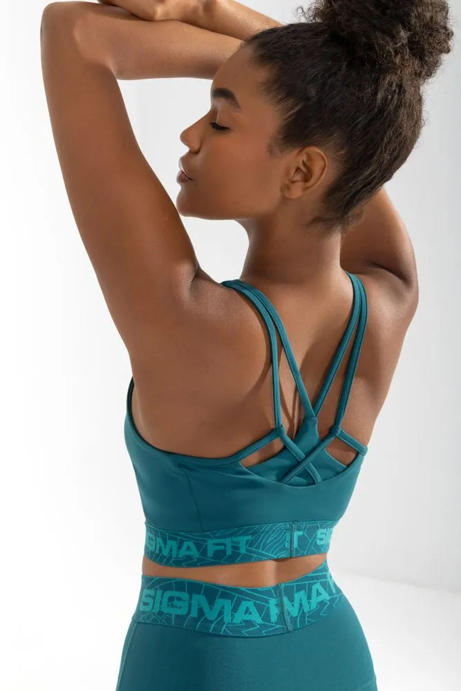 Adjustable Design Waist support Dynamic Sports Bra Shaded Spruce