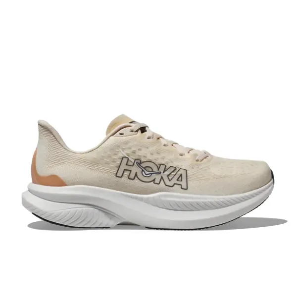 relay race running option HOKA Women's Mach 6 (Wide Width) Vanilla
