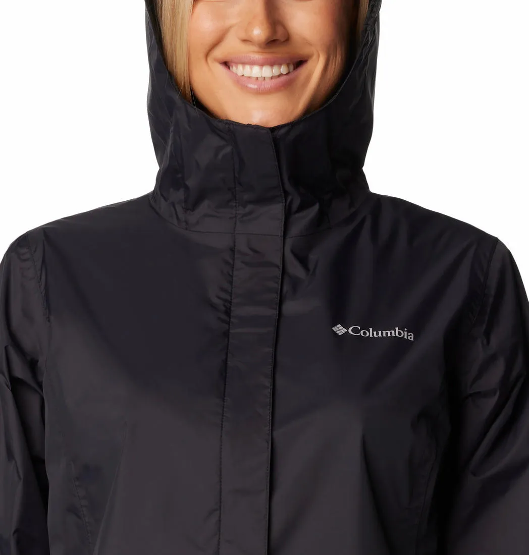 Columbia Women Black Arcadia II Jacket Waterproof Windproof Wear