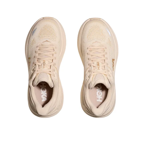 Hoka Women's Bondi 9 Wide Vanilla/Birch certified