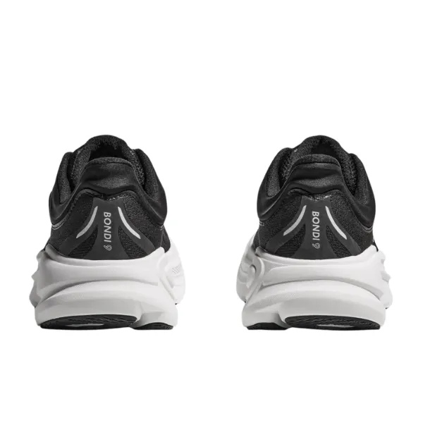 Breathable mesh Adaptive Fit Frame Hoka Women's Bondi 9 Black/White