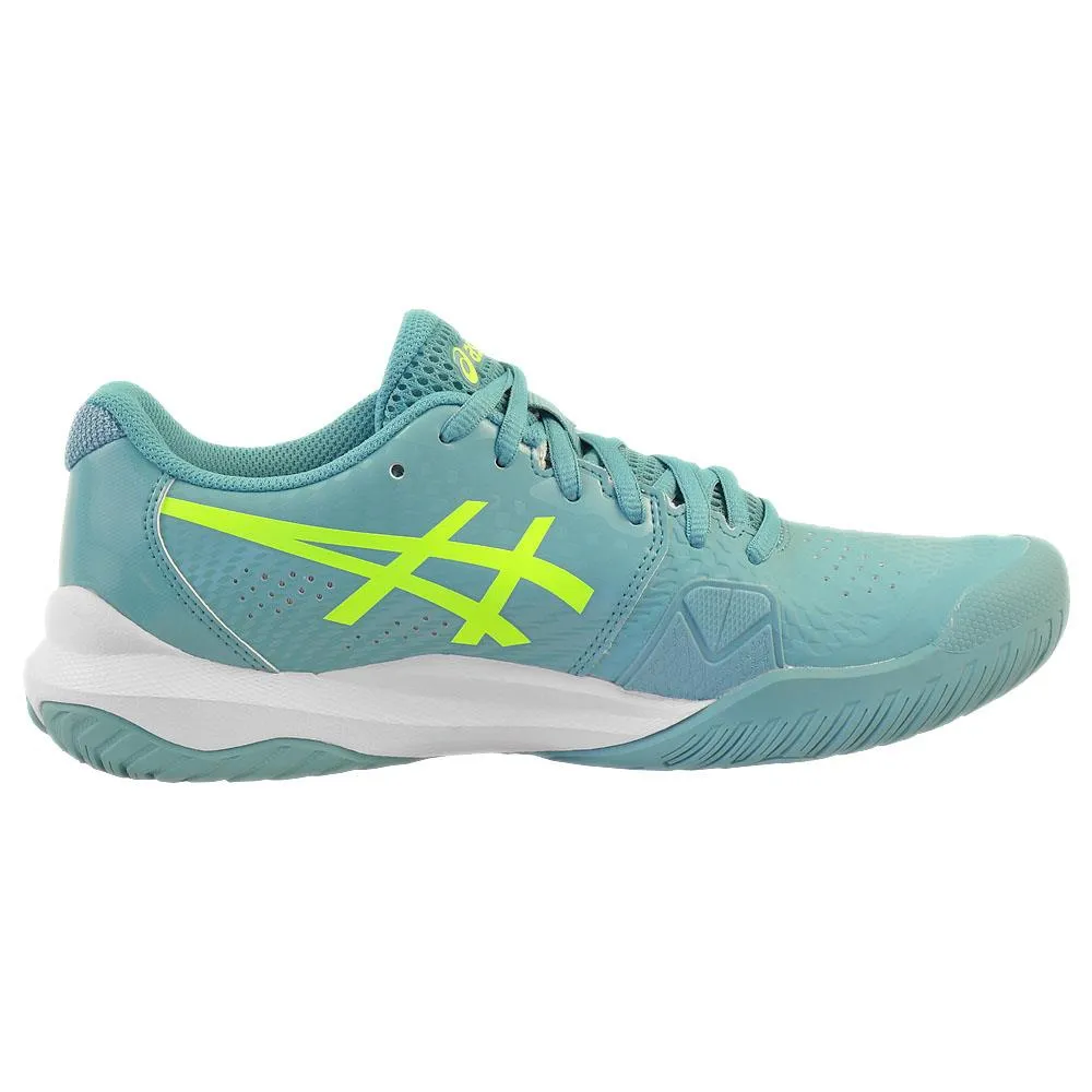 Asics Women's Gel-Challenger 14 - Gris Blue/Safety Yellow Sock Liner Integration Ankle Support