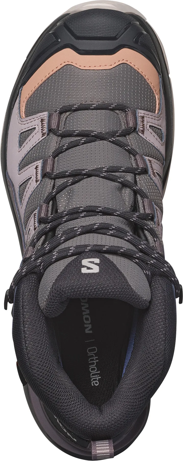 Slip Resistant Sole Hero Mode Salomon X Ultra 360 Mid GORE-TEX Womens Walking Boots - Grey