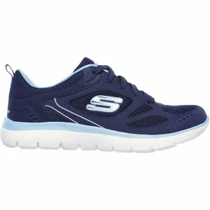 Skechers Summits Suited Womens Training Shoes - Navy Rubber Sole