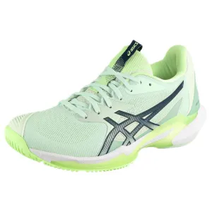 Abrasion Resistant Upper Sprint Practice Asics Women's Solution Speed FF 3 - Pale Mint/Blue Expanse