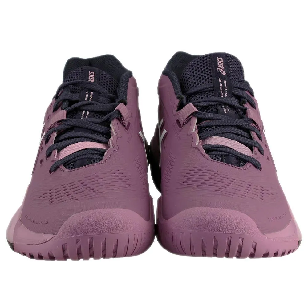 Asics Women's Gel-Resolution X - D Width - Ube/White Shock Absorbing Heel Stabilizer