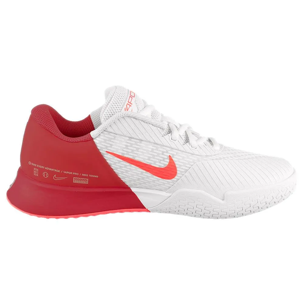 Weekend Activity Comfort Padding Nike Women's Air Zoom Vapor Pro 2 - White/Hot Punch