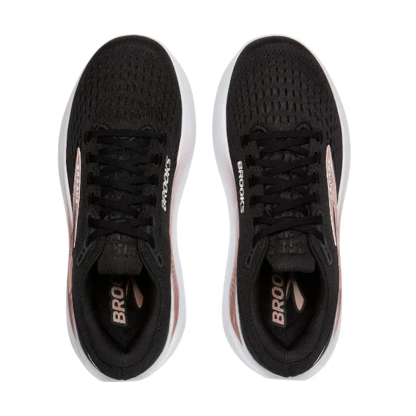 Aerodynamic Groove Design Brooks Women's Ghost Max 3 Wide Black/Rose Gold
