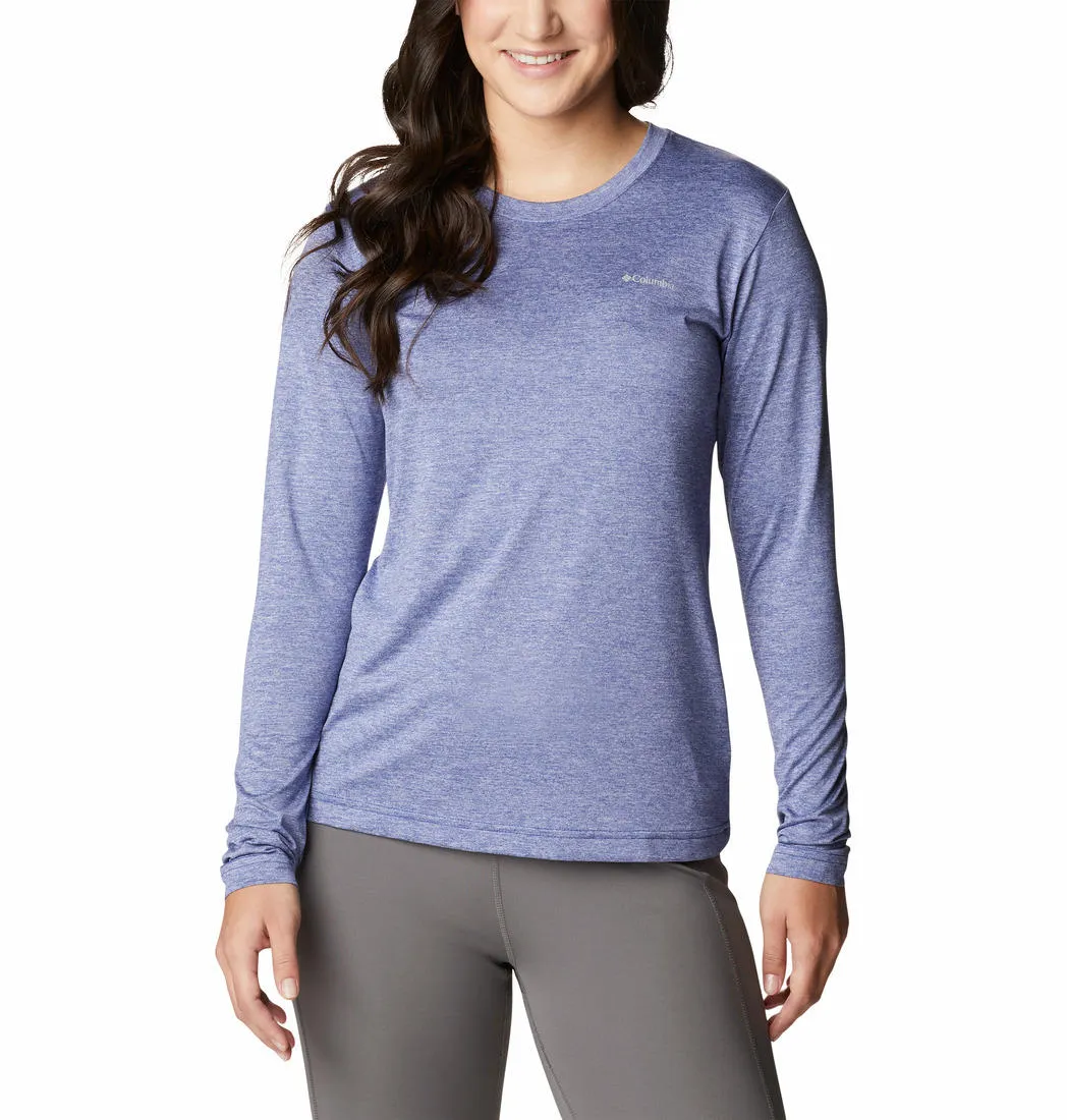 Modern Casual Durable Colorfast Finish Columbia Women Blue Columbia Hike LS Shirt