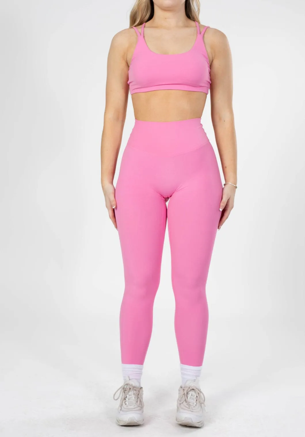 All Ages Double Layer Evening Walk Casual Wearer RecStretch Original Sculptseam? Plus Legging Bubble Gum