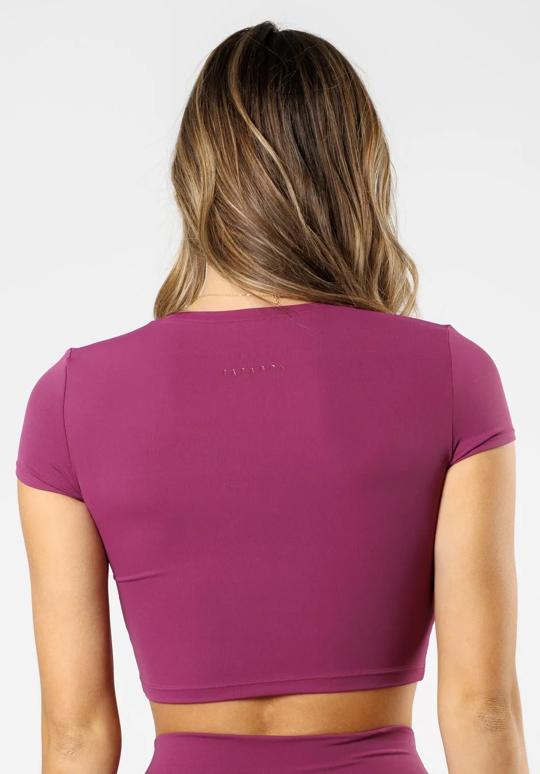 Quick Fit Comfort RecStretch? Short Sleeve Crop Bright Violet
