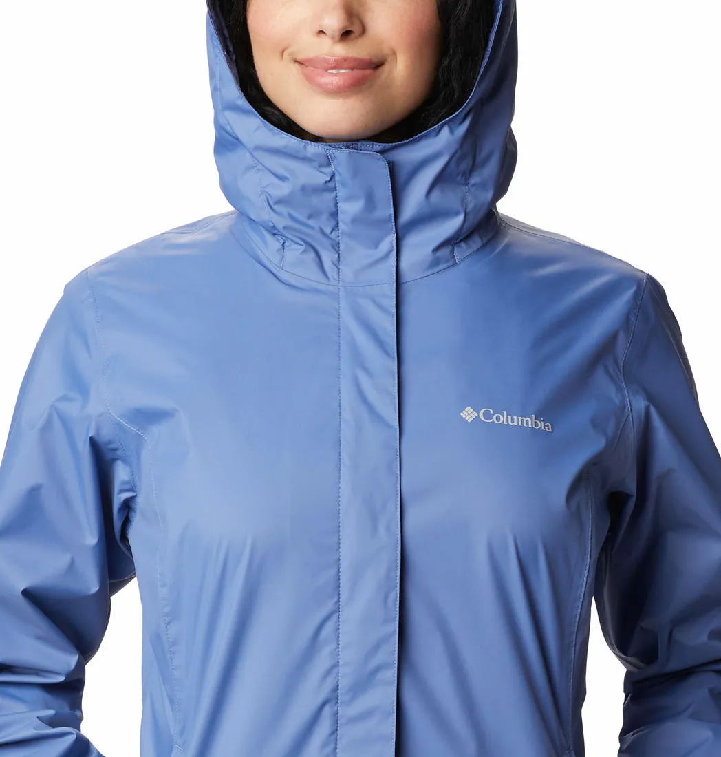 Wrinkle Resistant Columbia Women Blue Arcadia II Jacket Waterproof