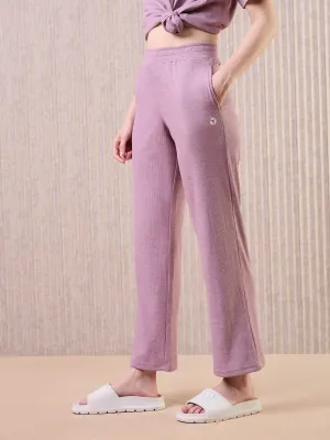 Sporty Layers Women Cubic Melange Relaxed Fit Trackpants with DOUBLE COOL