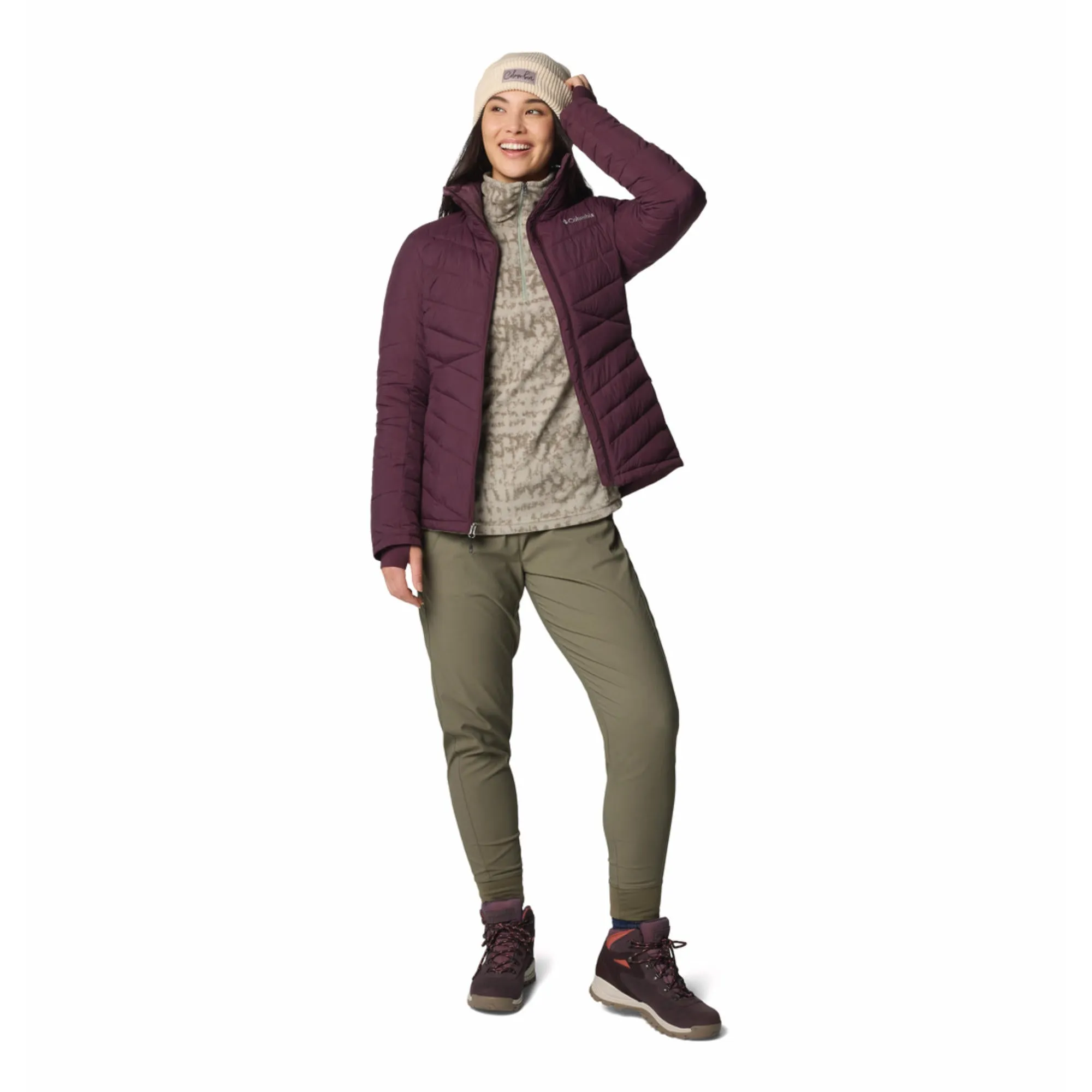 Urban Comfort Columbia Women Red Joy Peak II Full Zip Jacket