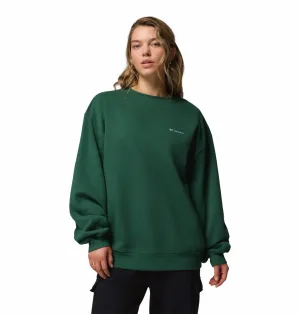 Columbia Women Green Aldermore Crew Sweatshirt Trendy Accessory Casual Style