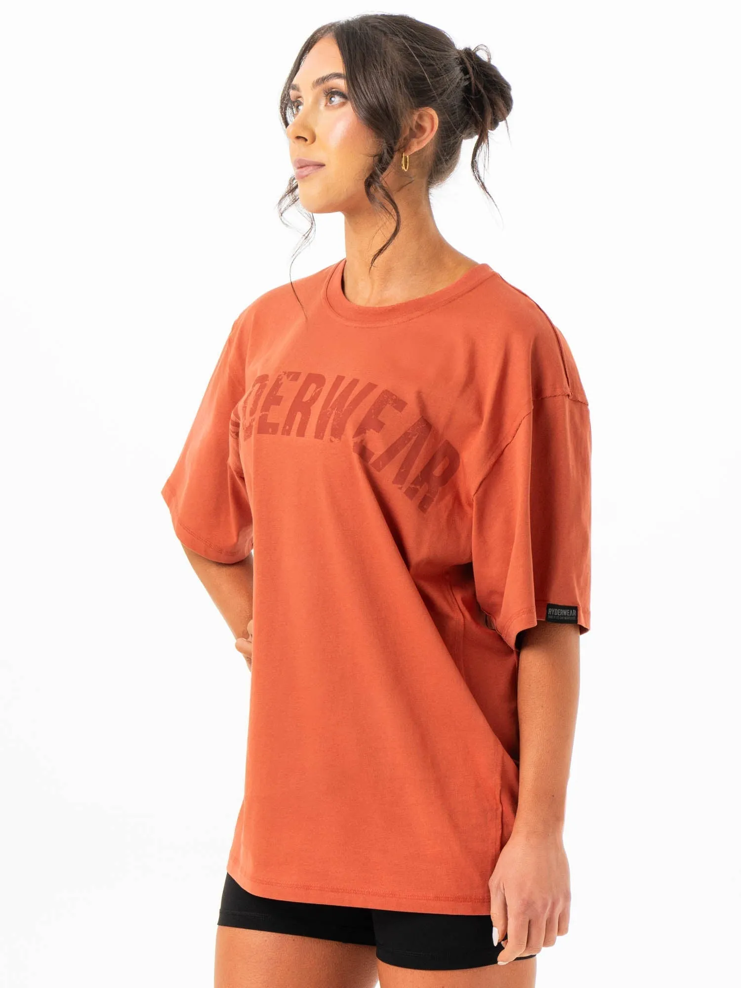 Feminine Fit Force Oversized T-Shirt - Terracotta