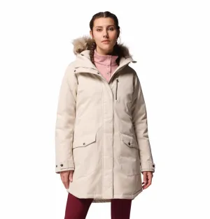 Zip Front Columbia Women Beige OmniHeat Reflective Suttle Mountain Insulated Jacket