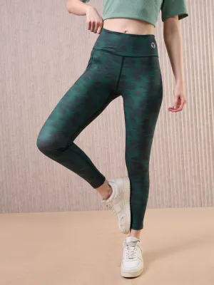 Stretch Comfort Women Printed Slim Fit Tights with ELASTO PLUS