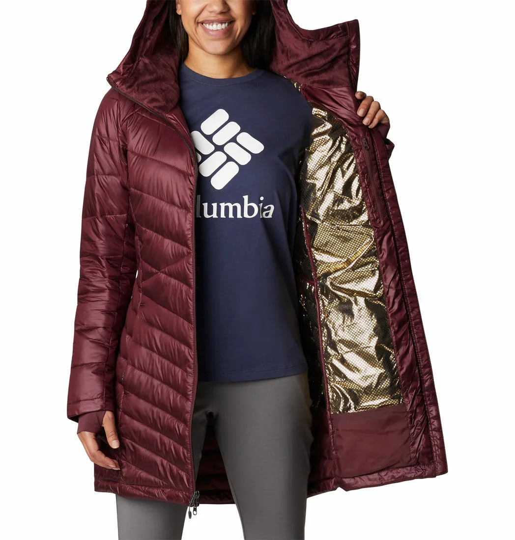 Build Quiet Color Columbia Women Maroon Joy Peak Mid Jacket