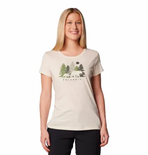 Fade Resistant Print Columbia Women White Daisy Days SS Graphic Tee