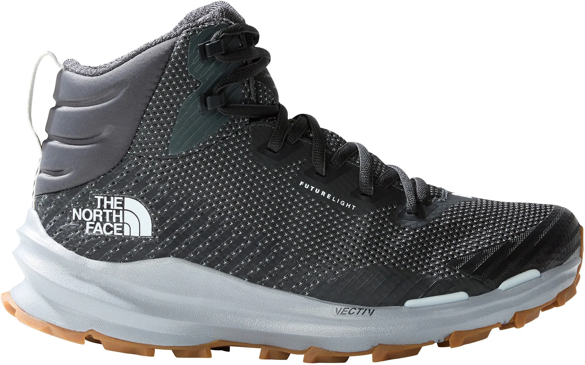 The North Face Vectiv FastPack Mid FutureLight Womens Walking Boots - Grey Foam Lining Trail Running Tech Glow