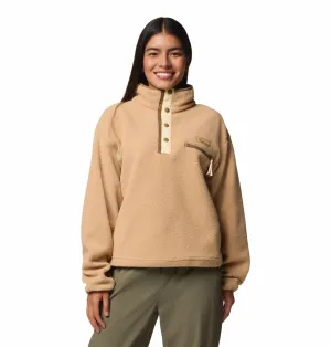 suitable for cosplay Cozy Comfort Columbia Women Brown Helvetia II Cropped Half Snap Fleece