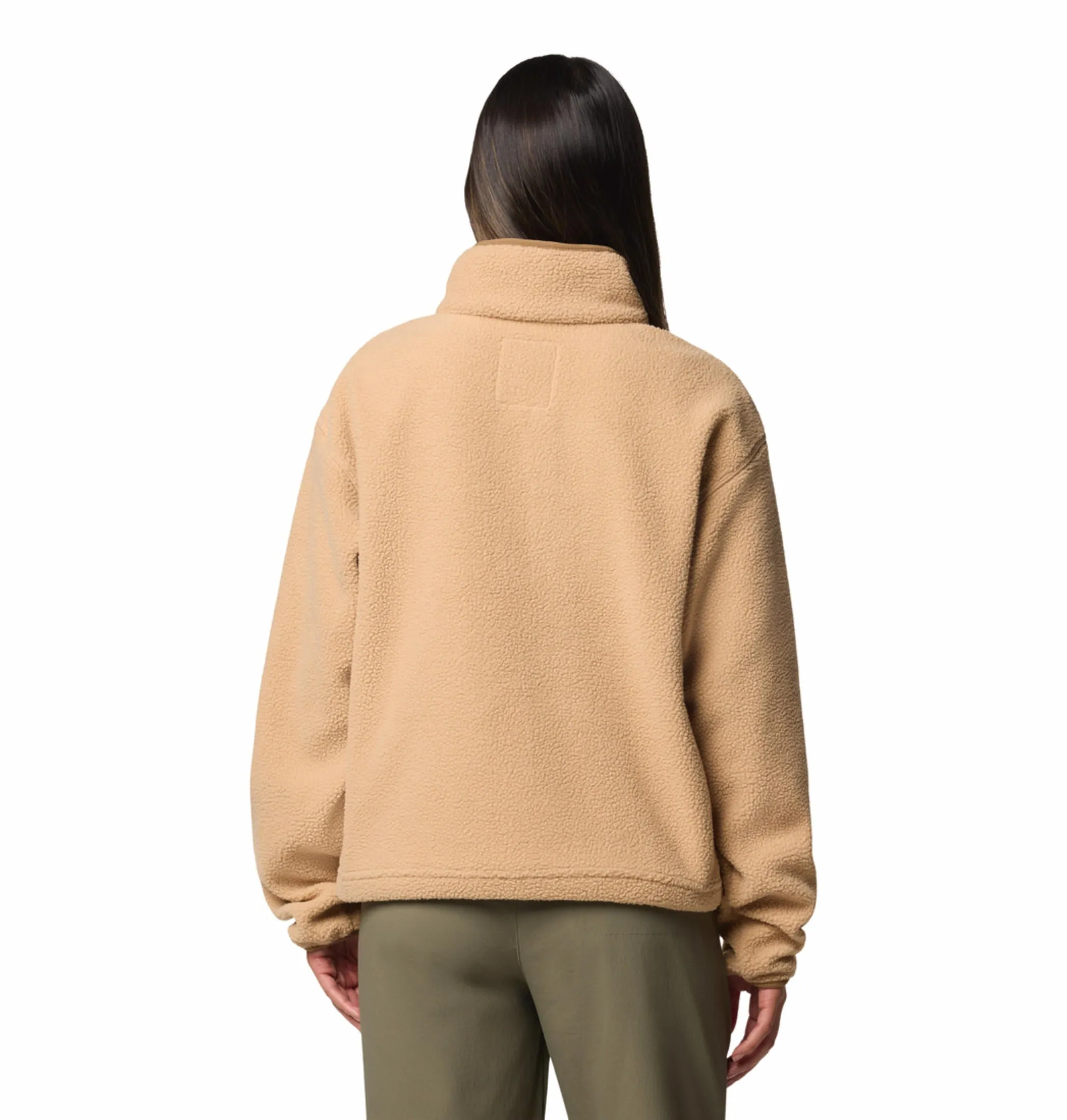 Columbia Women Brown Helvetia II Cropped Half Snap Fleece Smooth Finish