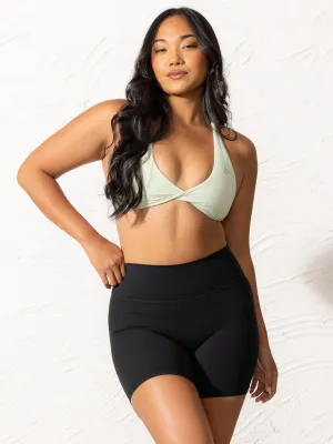 NKD Twist Sports Bra - Cucumber Collared