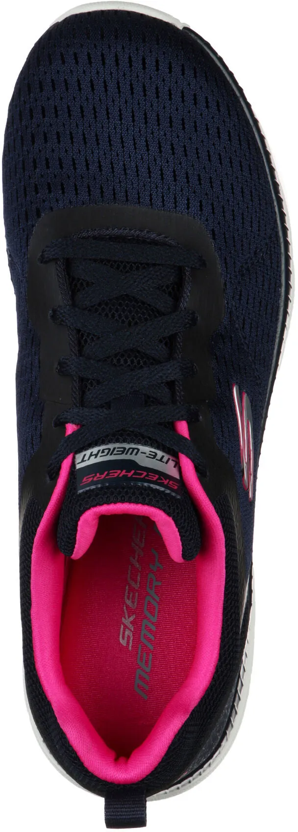 Durable Material Gloss Finish Skechers Bountiful Womens Training Shoes - Navy