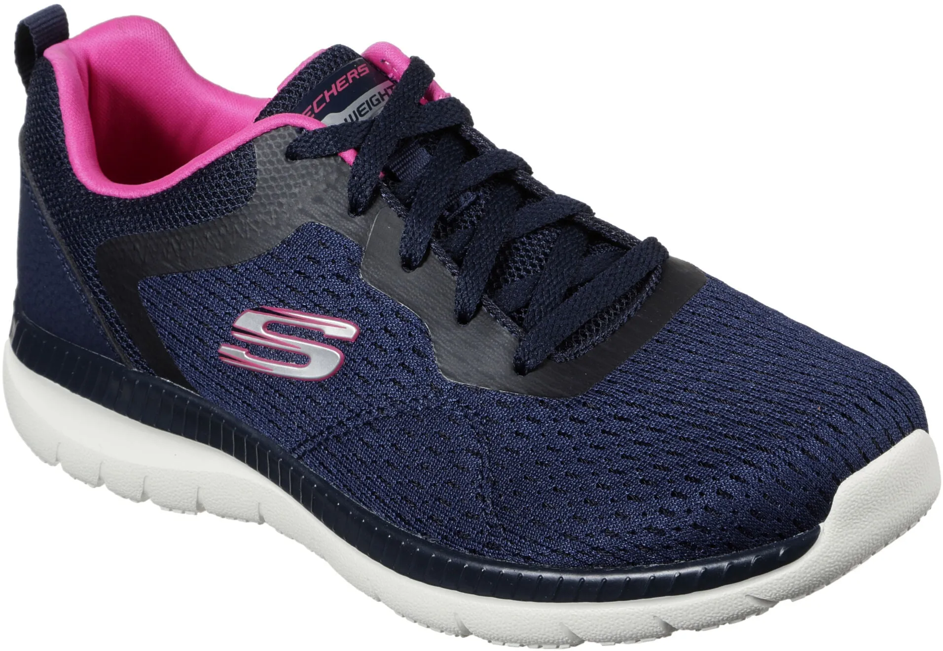Skechers Bountiful Womens Training Shoes - Navy plantar fasciitis support Joint Care