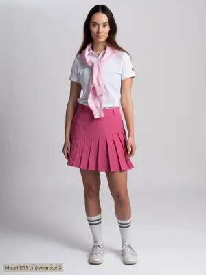 Simple Comfort Style Staple W SOLID PLEAT SKORT Raspberry Rose