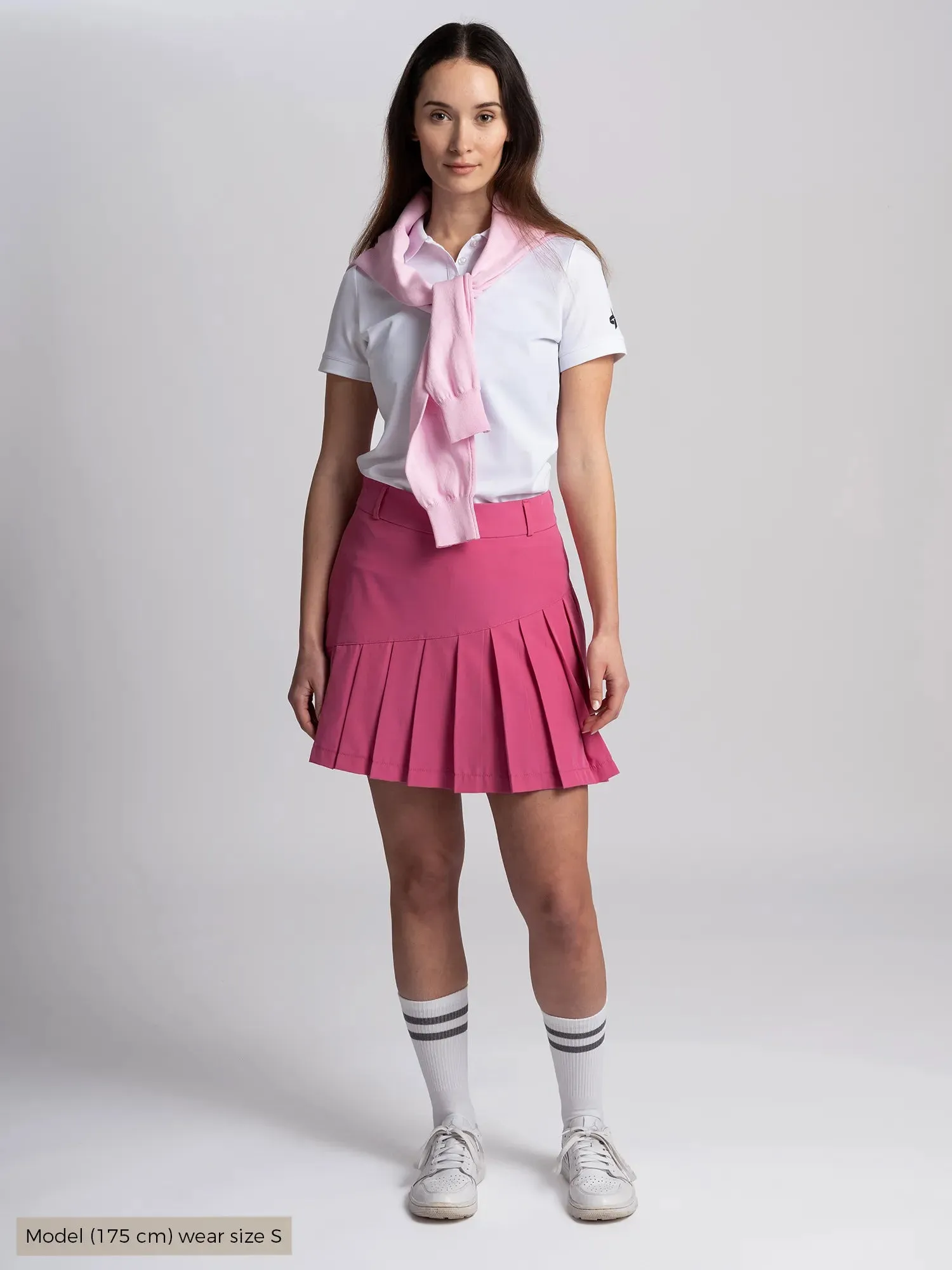 Simple Comfort Style Staple W SOLID PLEAT SKORT Raspberry Rose