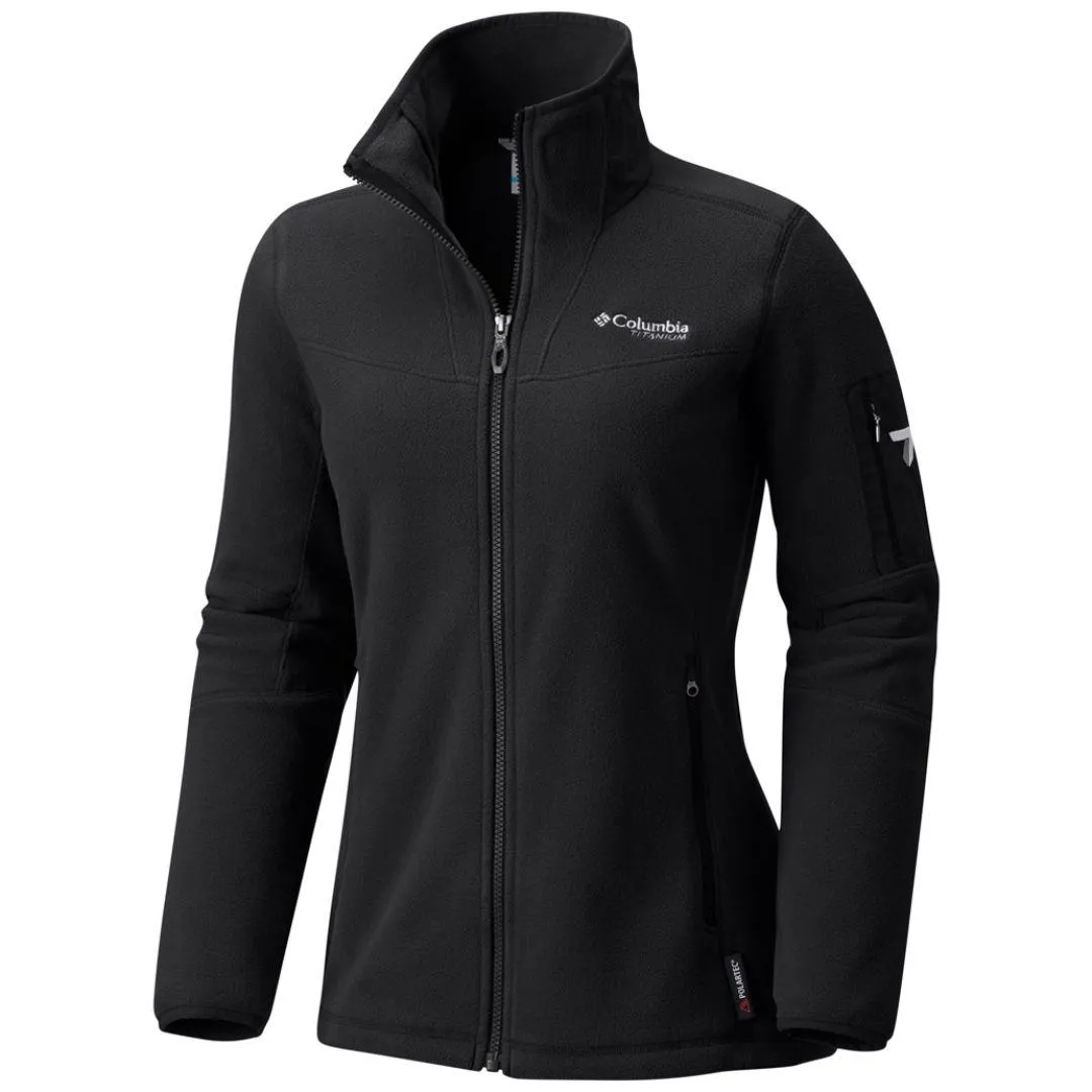 Eco friendly materials Columbia Women Black Titan Pass II 2.0 Fleece