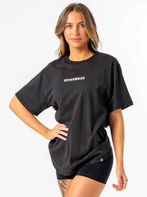 Octane T-Shirt - Faded Black Soft Stretch Fit Fit Flex