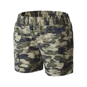 Columbia Women Green Silver Ridge Printed Pull On Short (Sun Protection) Fashion Fit