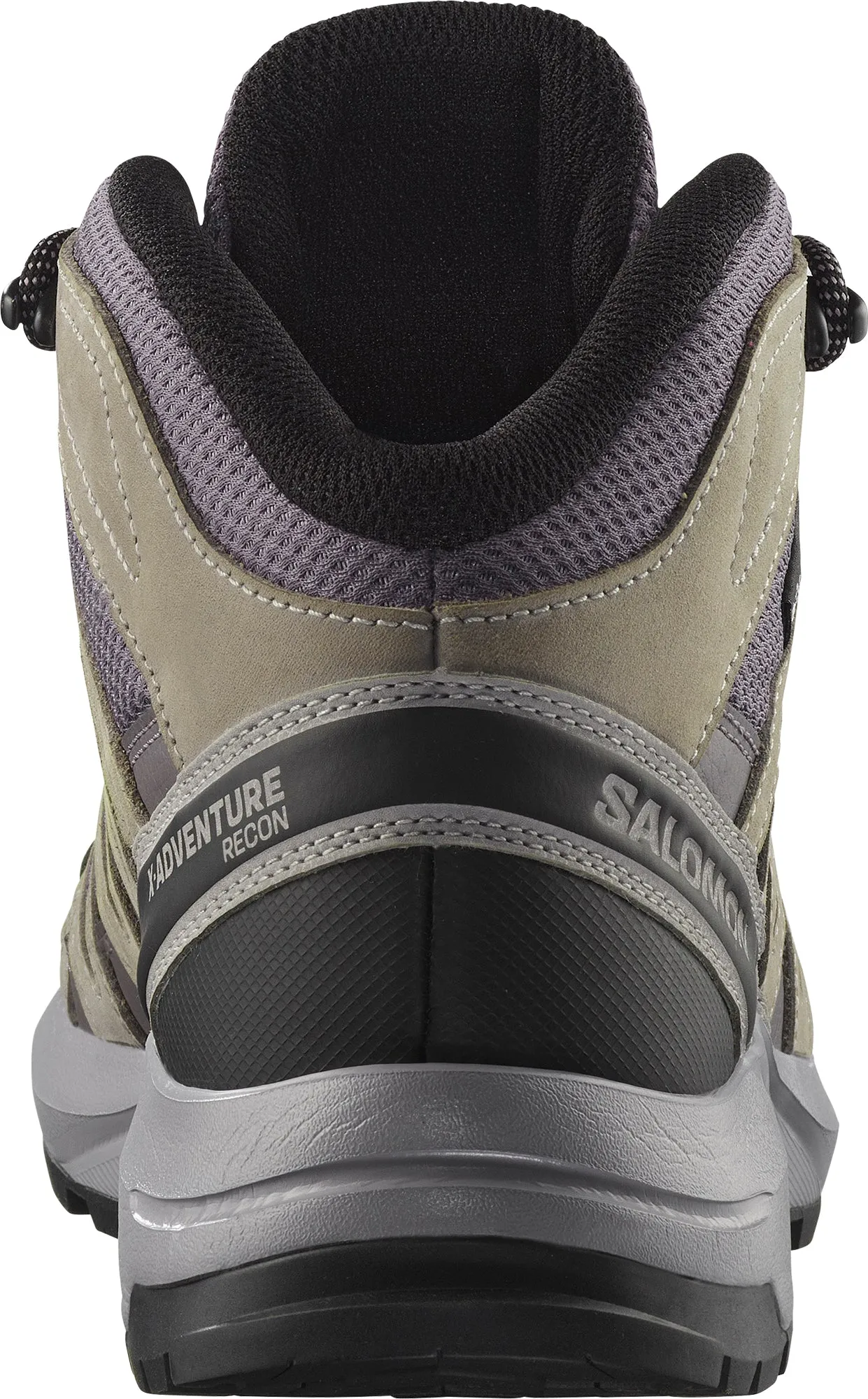 Salomon X-Adventure Recon Mid GORE-TEX Womens Walking Shoes - Grey Dark Edge Comfort Heel