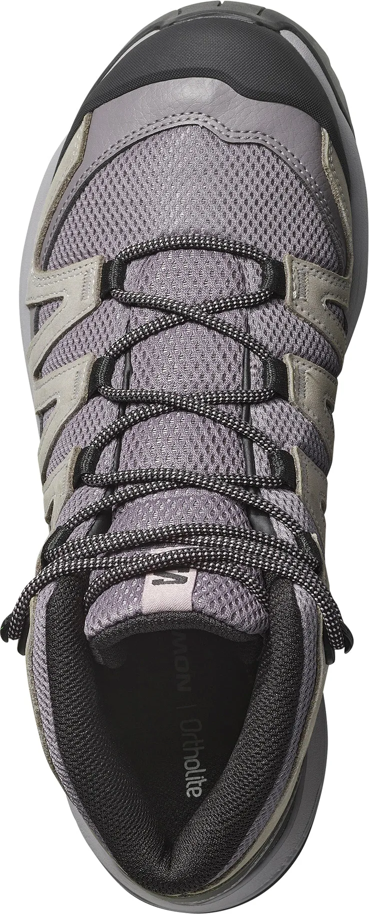 Proprioception Enhance Injury Safe Salomon X-Adventure Recon Mid GORE-TEX Womens Walking Shoes - Grey