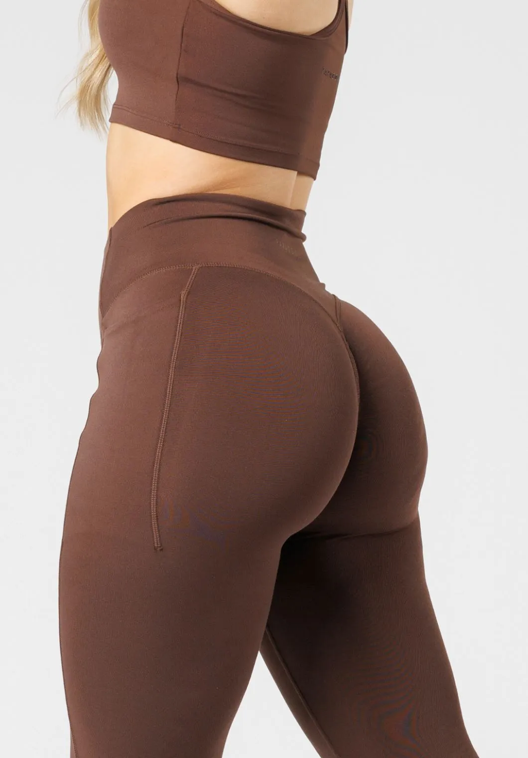 Sleek Comfort Wear Reluna Empower Sculptseam? Plus Pocket Legging Walnut