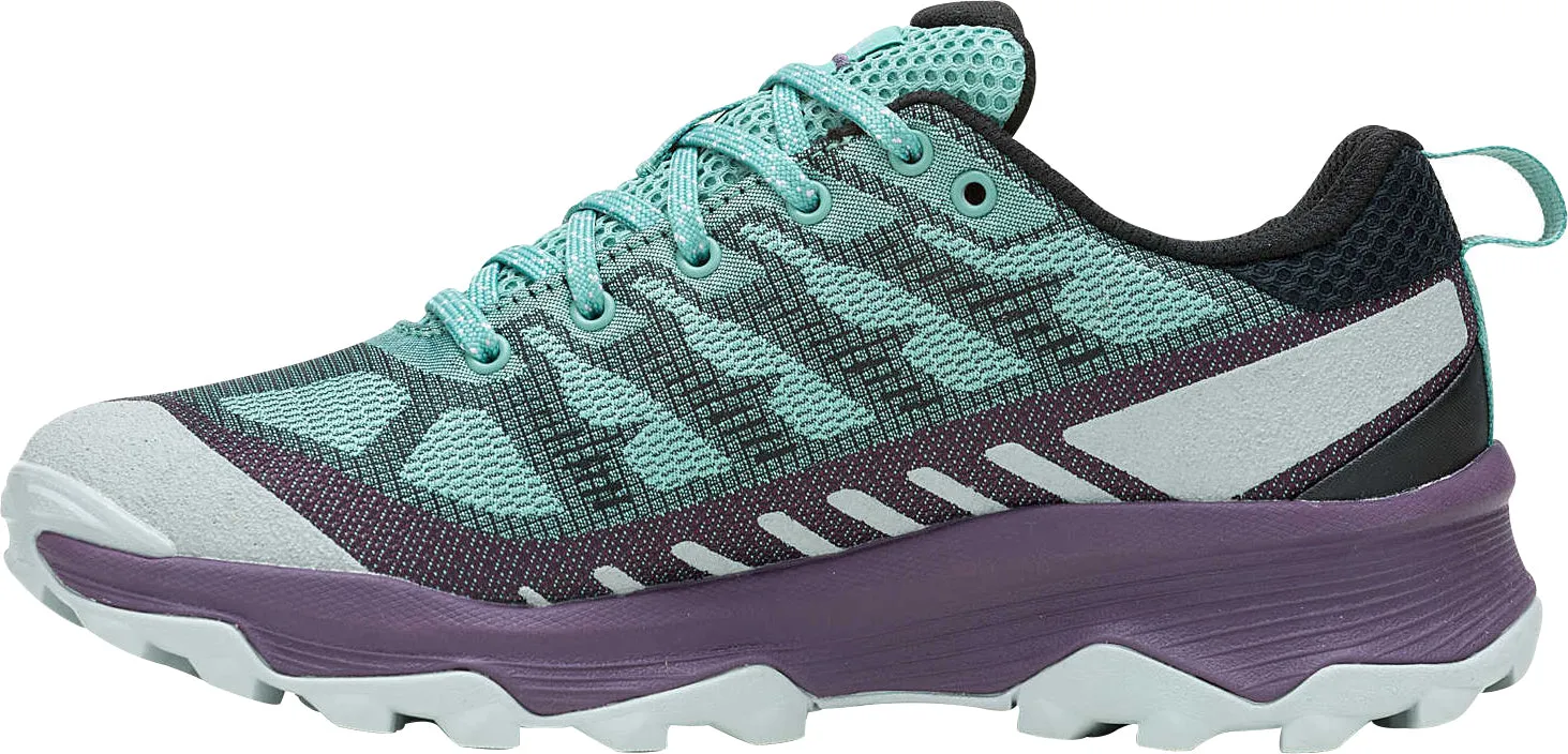Merrell Speed Eco Waterproof Womens Walking Shoes - Green High Rebound Midsole Snow Warm