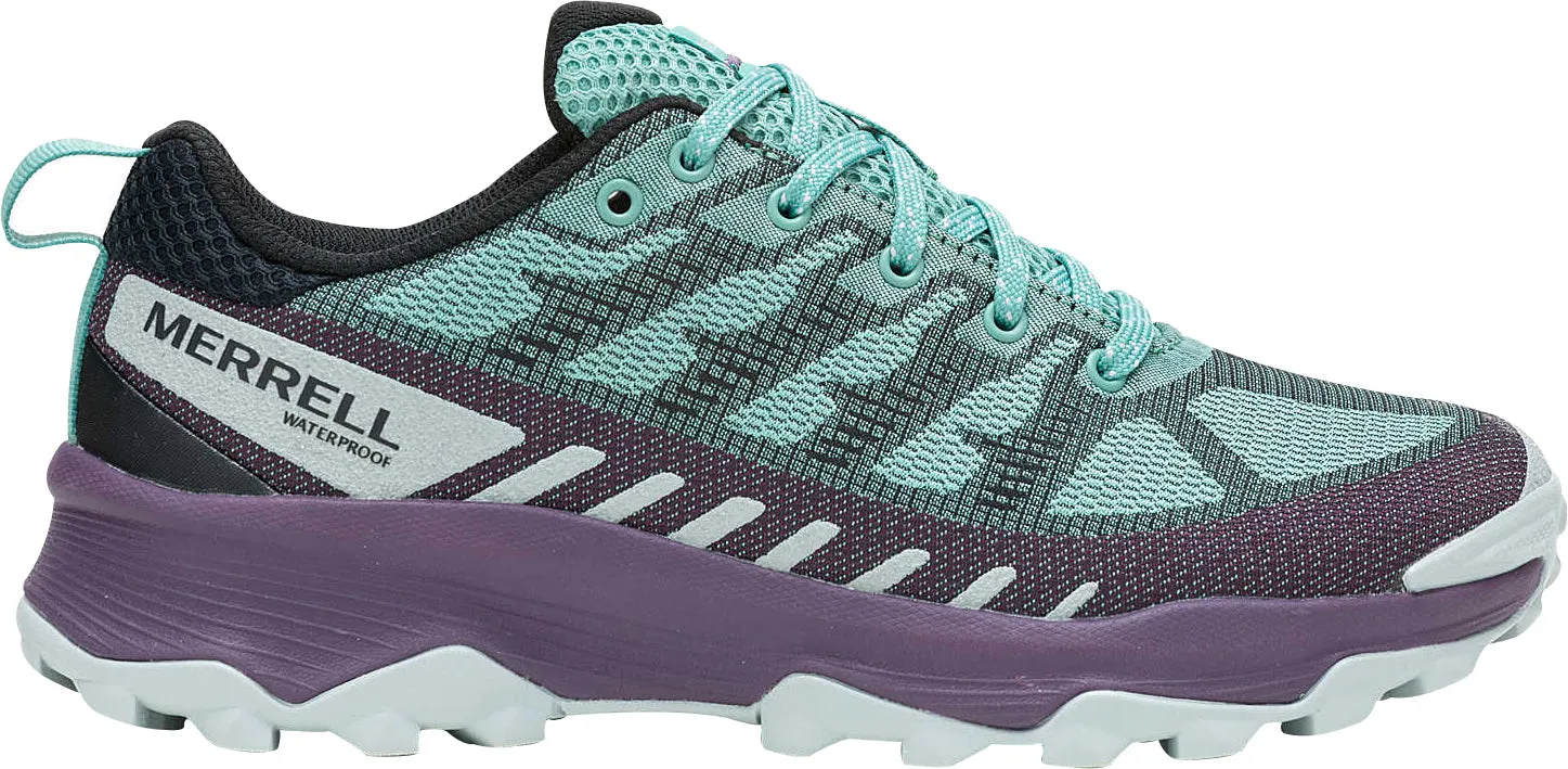 Court Grip Merrell Speed Eco Waterproof Womens Walking Shoes - Green