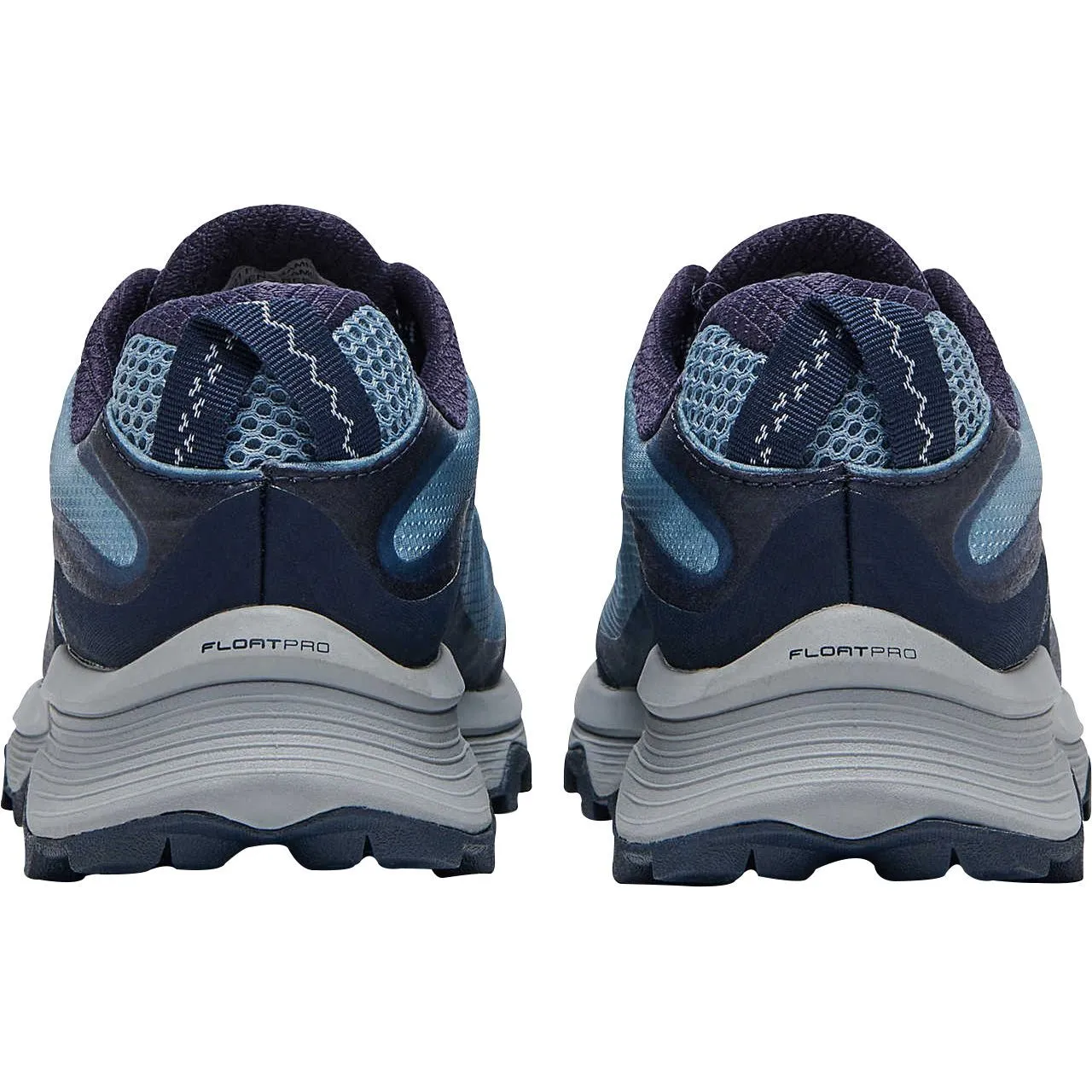 Slip Resistant Traction Freeze Grip Merrell Moab Speed GORE-TEX Womens Walking Shoes - Blue