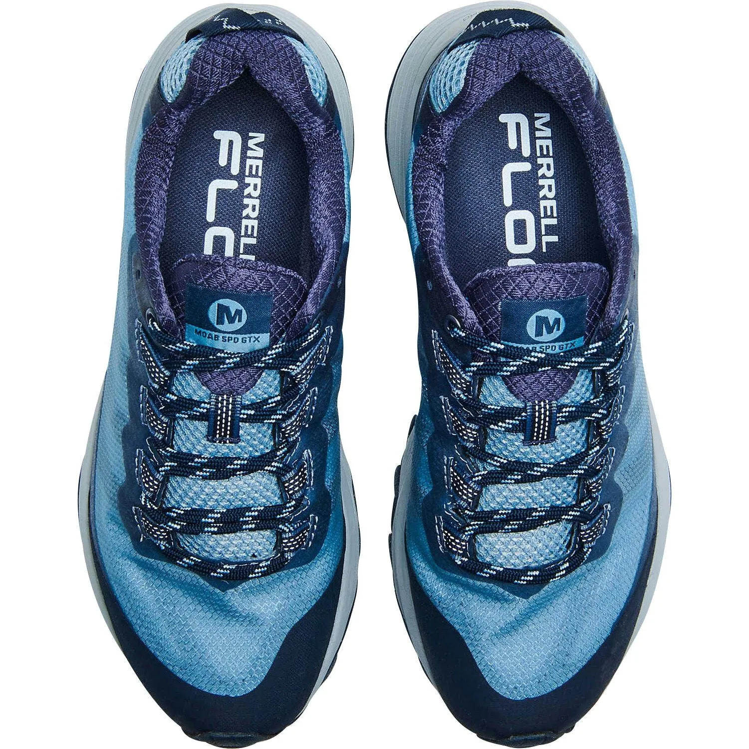 Work Ventilation Ports Merrell Moab Speed GORE-TEX Womens Walking Shoes - Blue