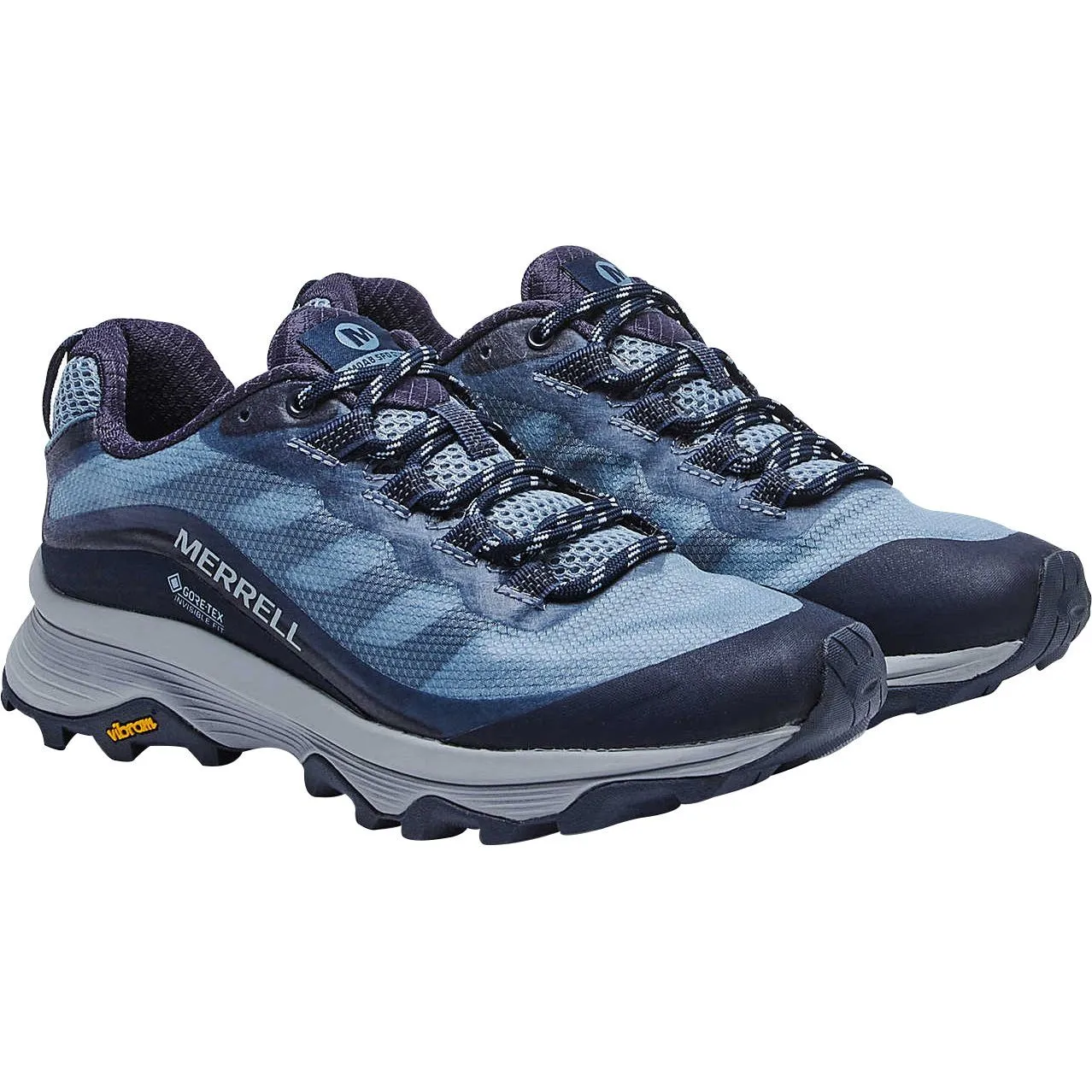 Seamless Inner Sleeve Storm Proof Merrell Moab Speed GORE-TEX Womens Walking Shoes - Blue