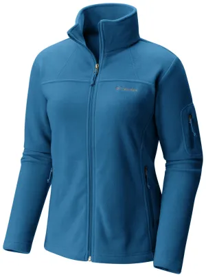 Columbia Women Blue Fast Trek II Full Zip Fleece Jacket Withstand
